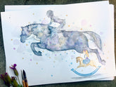 "Show Jumping Dreams" - Original Painting